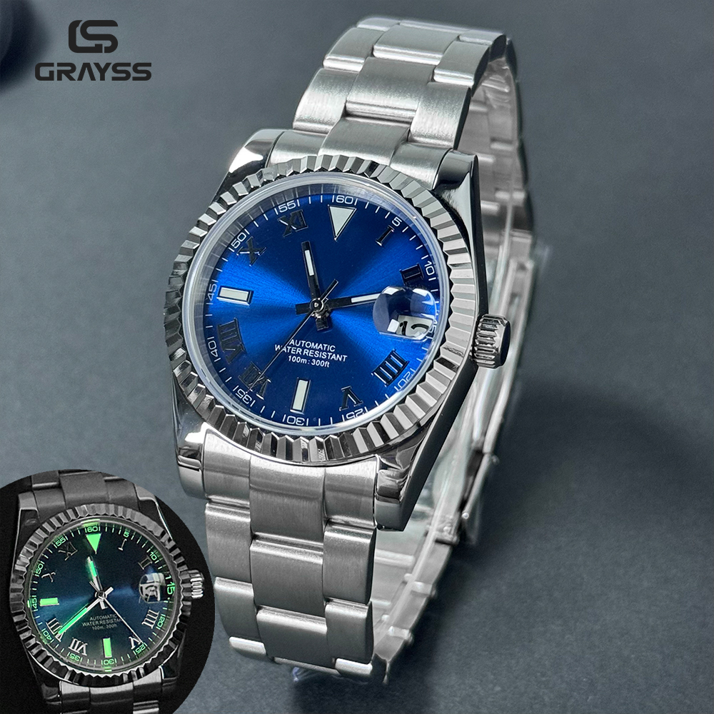 Luxury Watch Dial - GRAYSS 36/39mm Luxury Roman Dial NH35A