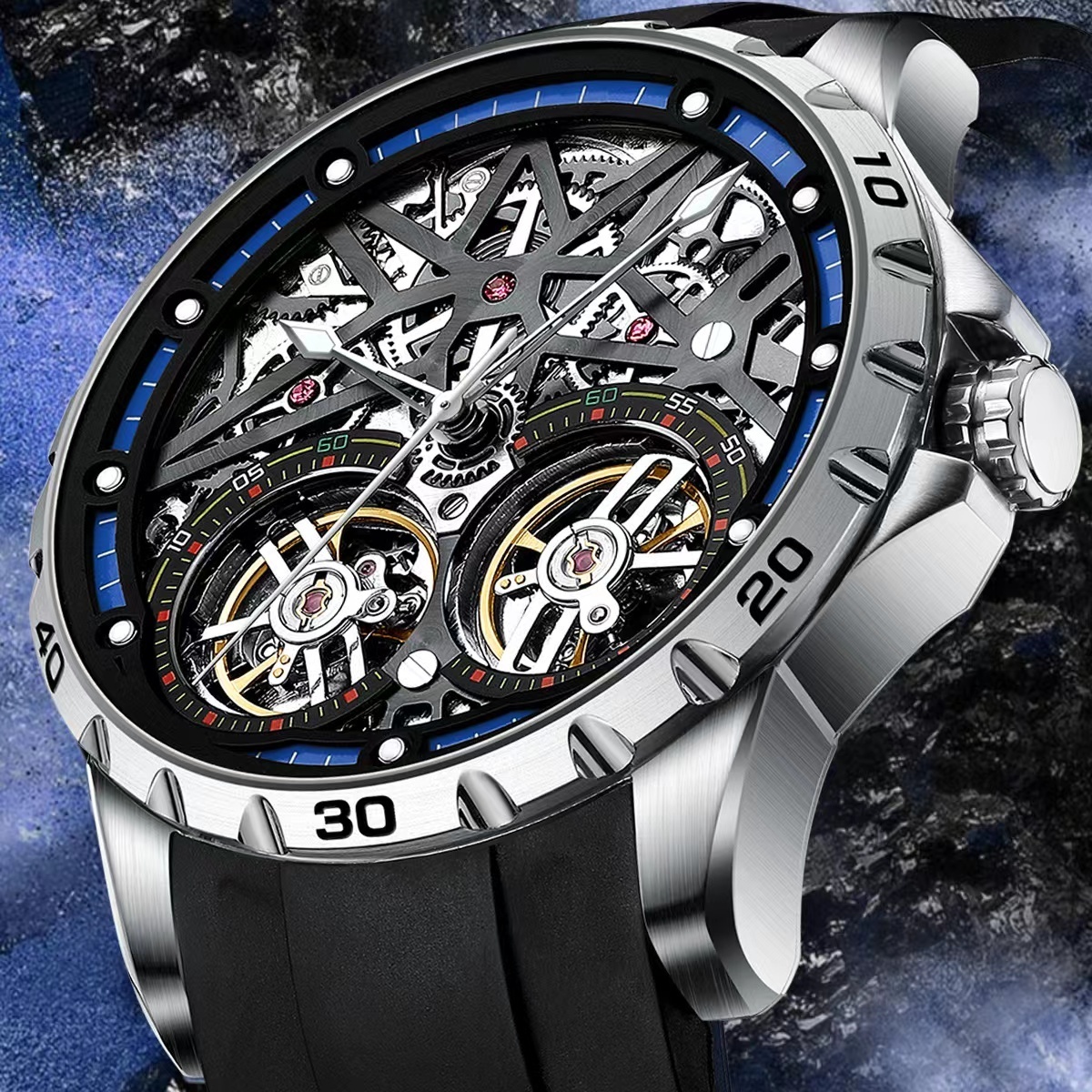 Luxury Watch Level - Mark Fairwhale Dual Tourbillon Men's Watch