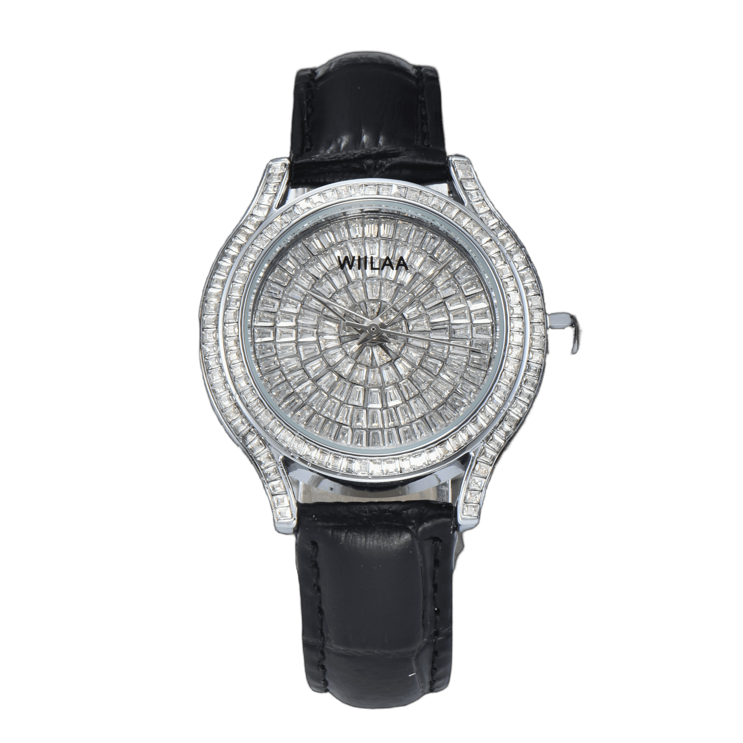 Luxury Watch All Black - WIILAA Luxury Women's Crystal Quartz Watch