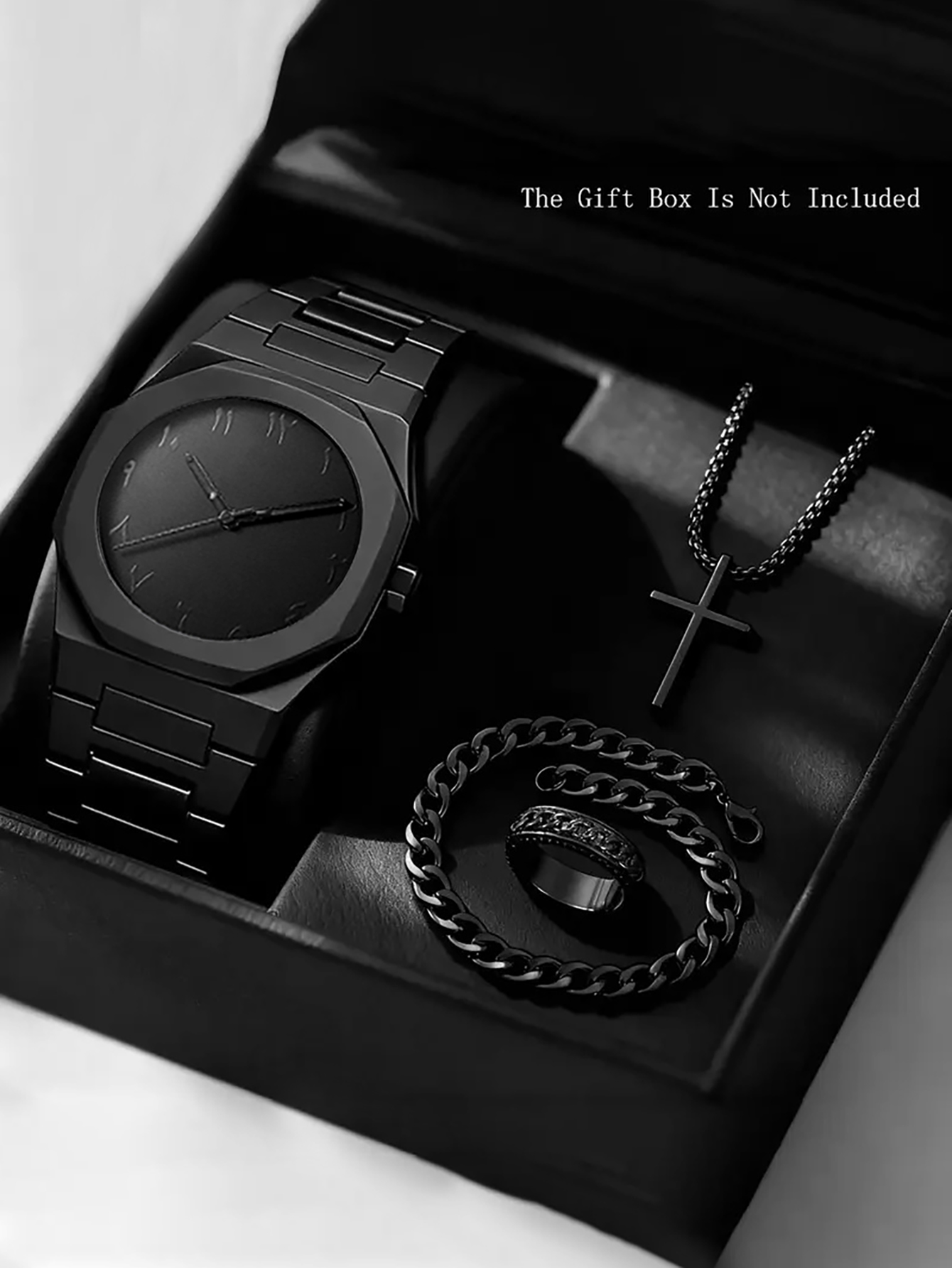 Luxury Watch Ap - Men's quartz watch and bracelet necklace