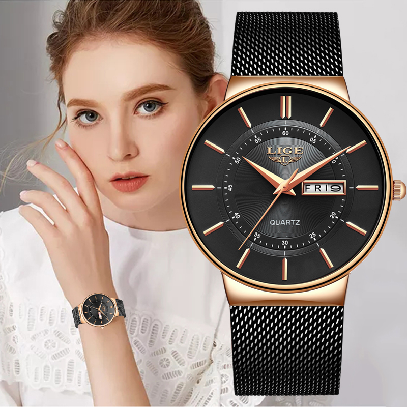 Luxury Watch Female - LIGE Women Watches Luxury Brand Ultra-thin