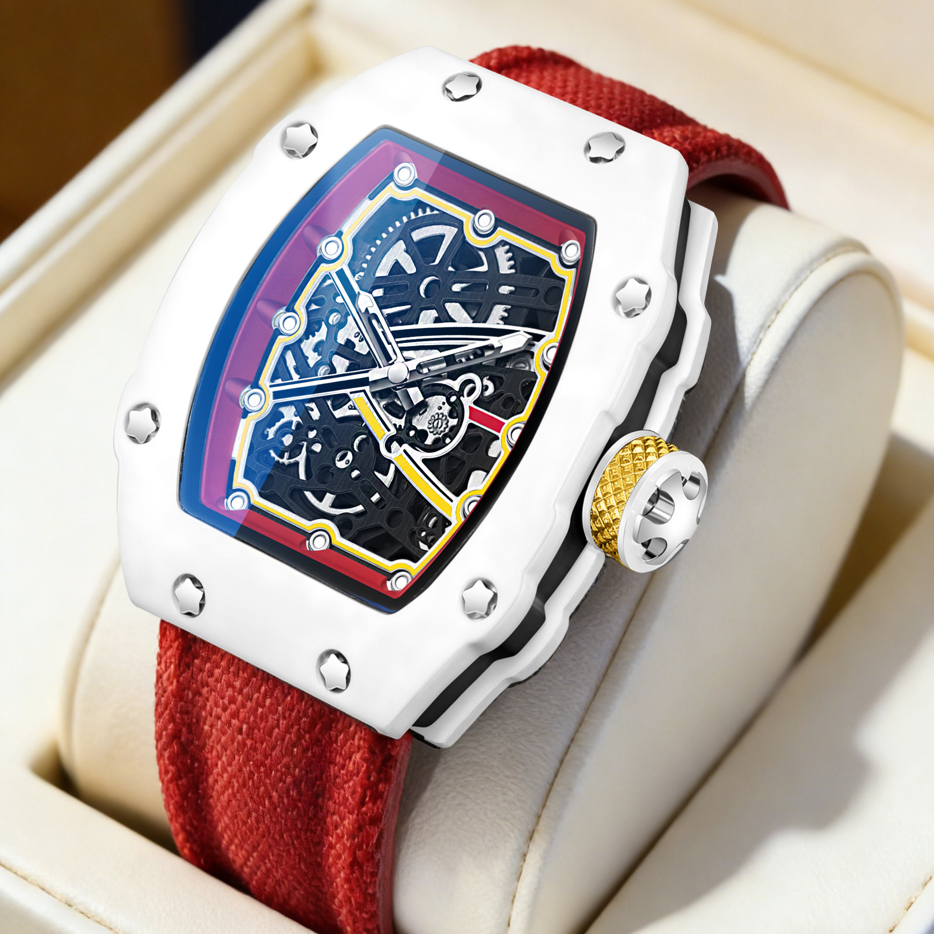 Luxury Watch Ap - New Ultra Slim Barrel Shaped Best
