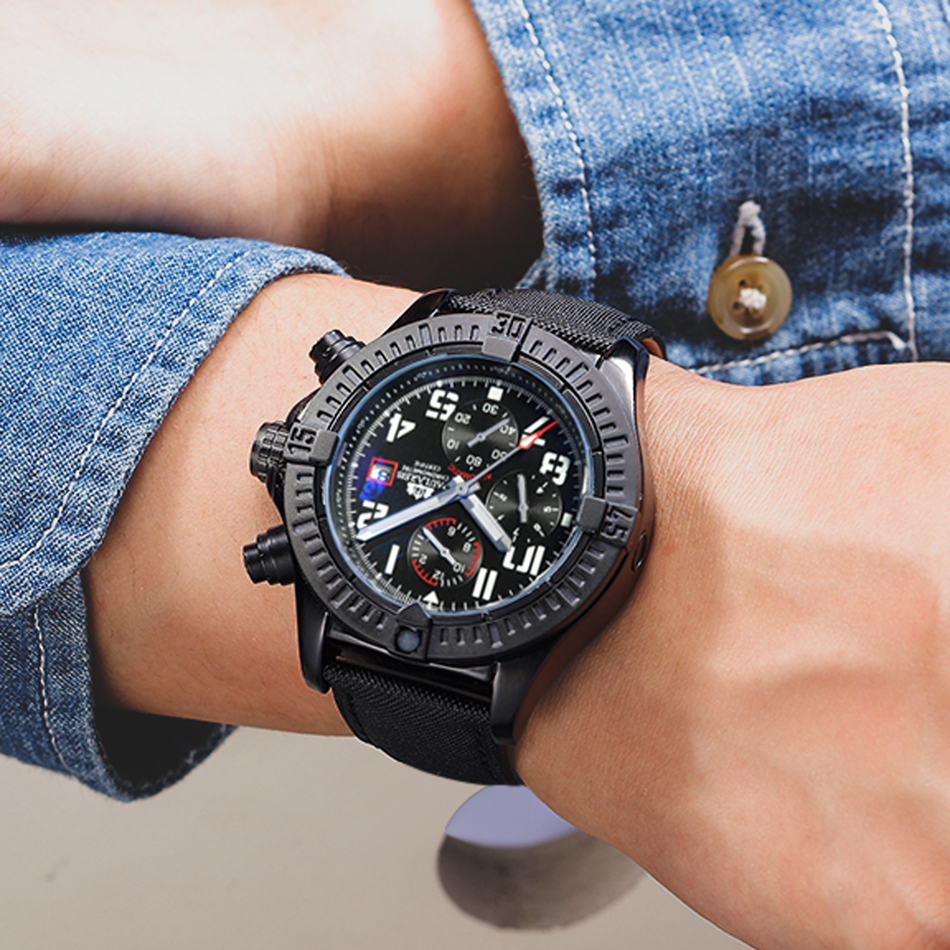 Luxury Watch All Black - Automatic Mens Watch Self Wind Mechanical