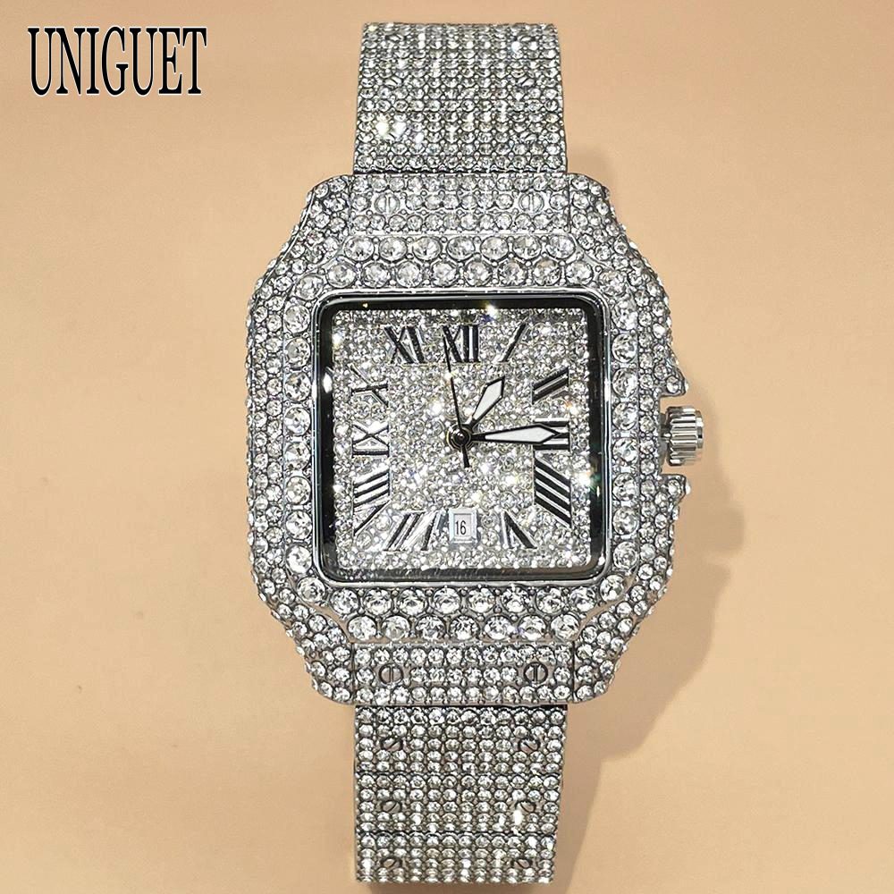 Luxury Watch And Jewelry Brand - Fashion Brand UNIGUET Women Full Diamond