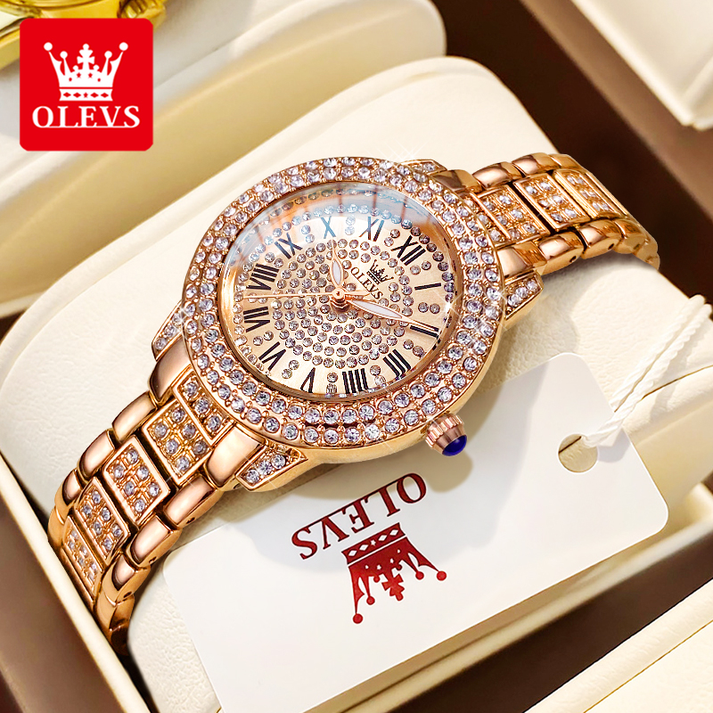Luxury Watch Female - OLEVS 9943 Luxury All Diamond Original