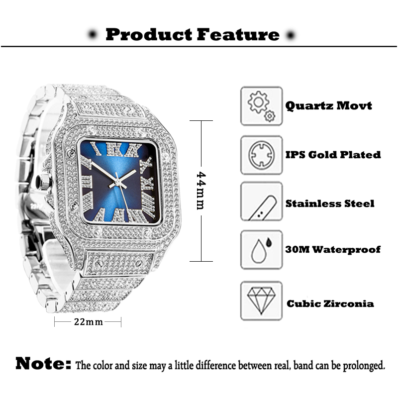 MISSFOX Mens Watches Hip Hop B - Luxury Watch And Jewelry Brand のレビューと価格