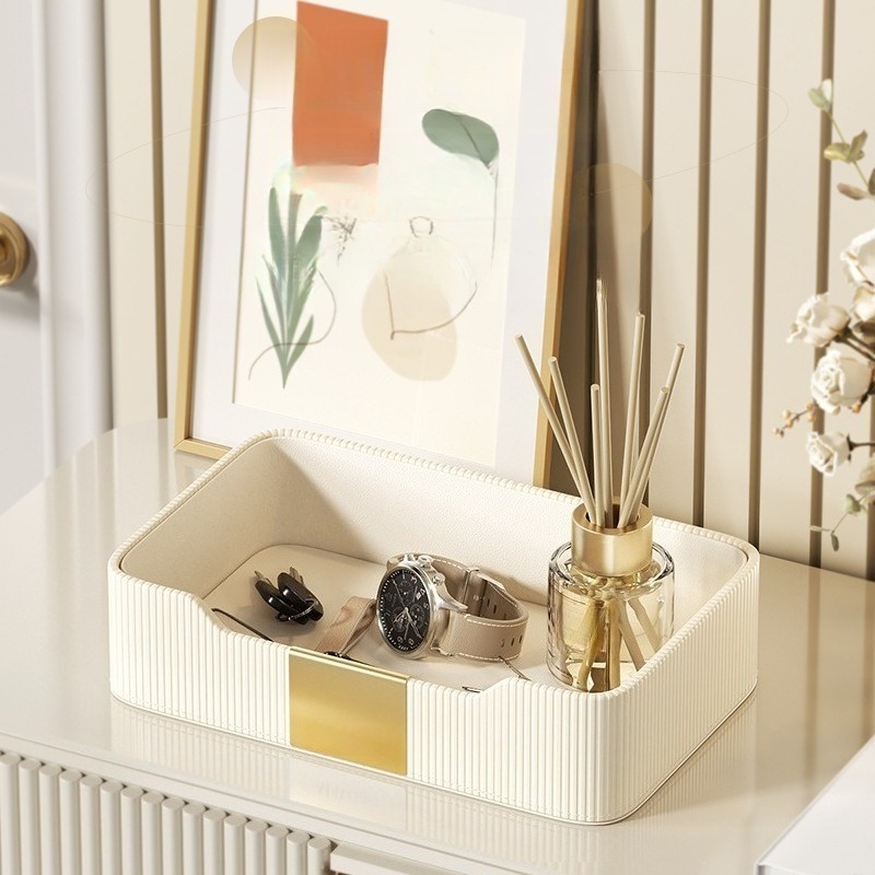 PU Leather Desk Tray - Multi-L - Luxury Watch Level のレビューと価格