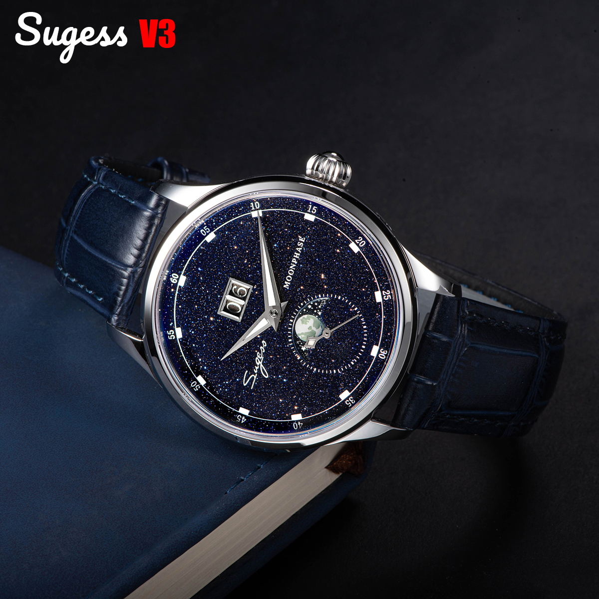 Sugess Moonphase Watch of Men  - Minute Repeater Watch のレビューと価格