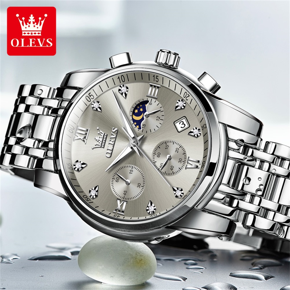 OLEVS 2858 Quartz Watch for Me - Luxury Watch Dial のレビューと価格