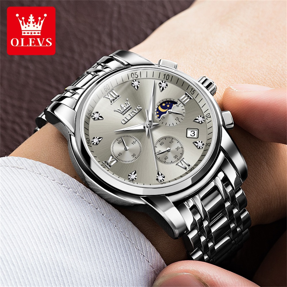 OLEVS 2858 Quartz Watch for Me - Luxury Watch Dial のレビューと価格