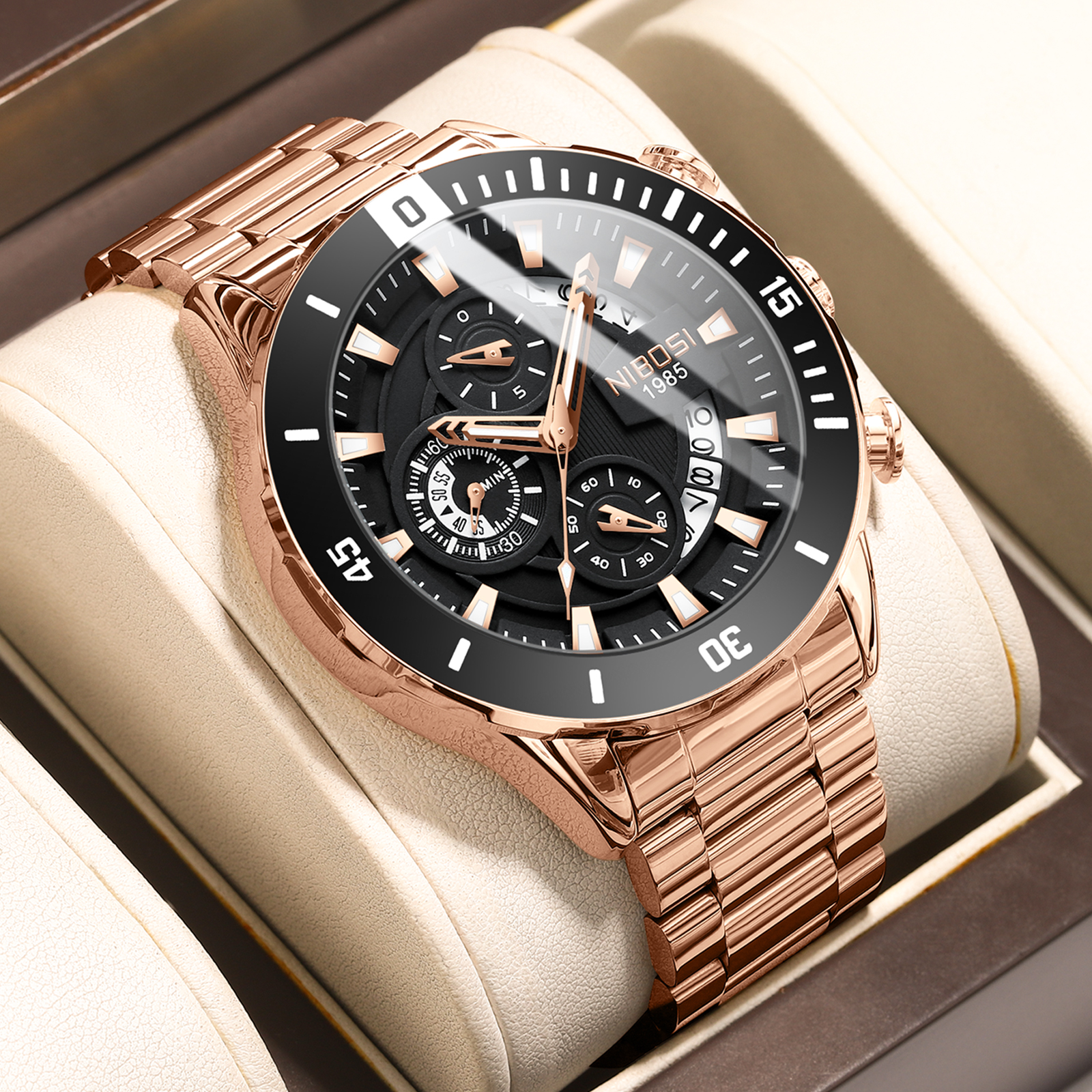 NIBOSI New Men's Watches Top B - Luxury Watch Men のレビューと価格