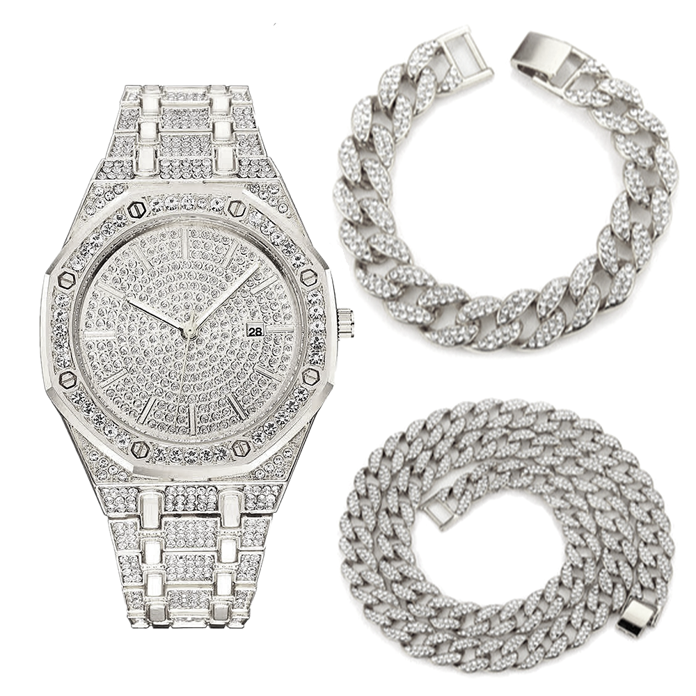 Necklace Bracelet Luxury Watch - Luxury Watch Miami のレビューと価格