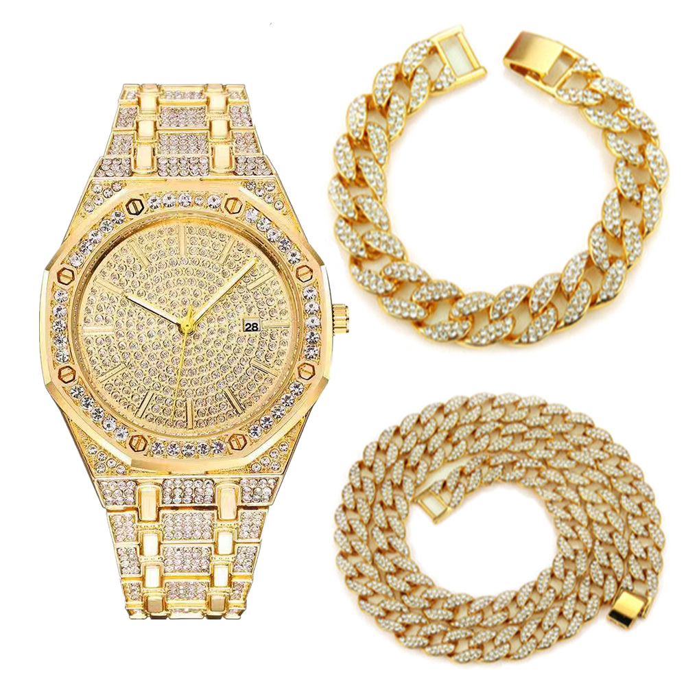 Necklace Bracelet Luxury Watch - Luxury Watch Miami のレビューと価格