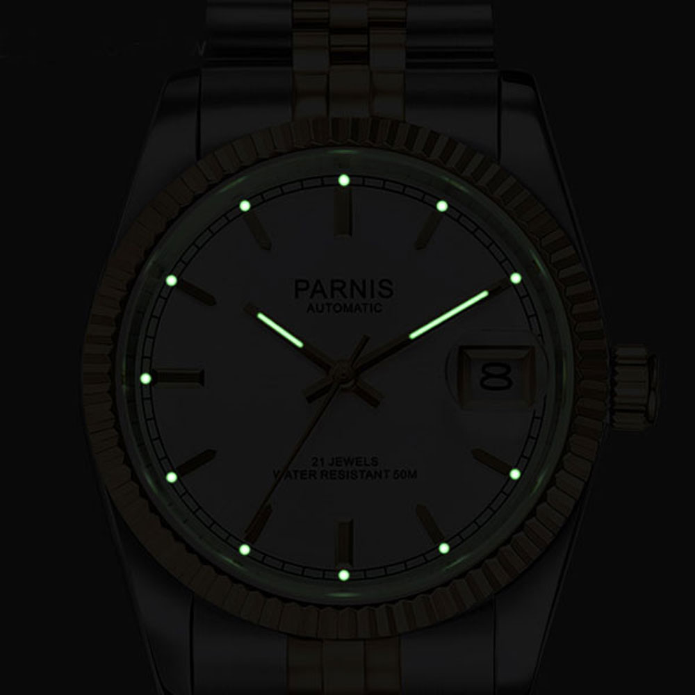 Parnis 36mm Mens Automatic Wat - Luxury Watch All Black のレビューと価格