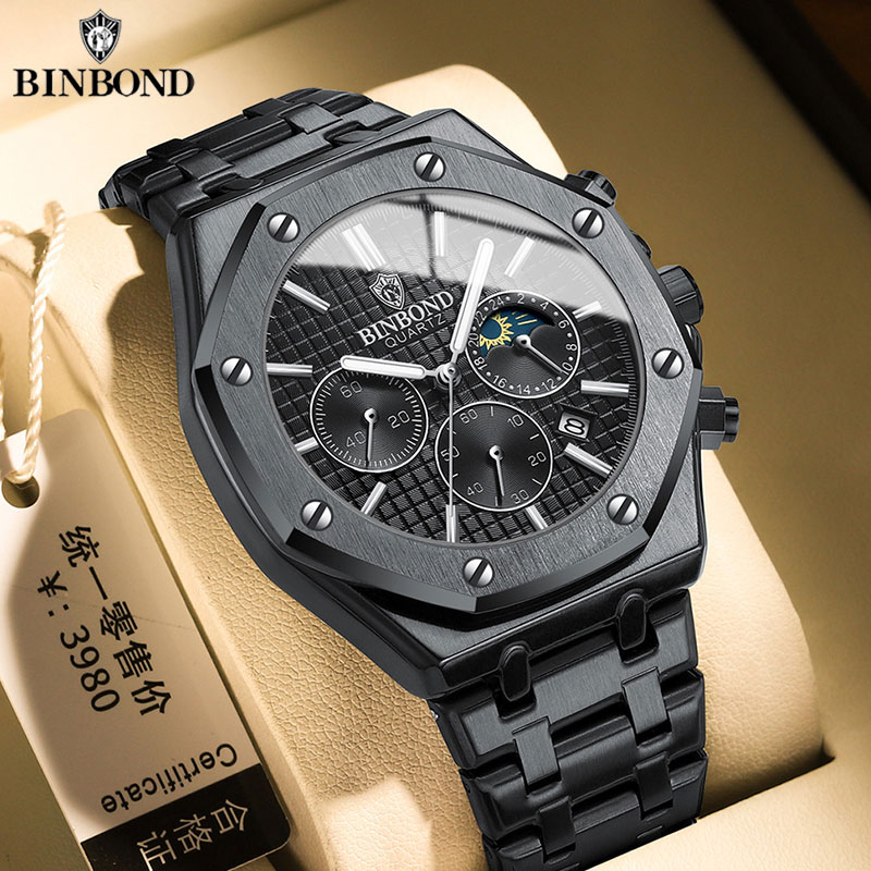 BINBOND Quality Men Watch Luxu - Luxury Watch Ap のレビューと価格