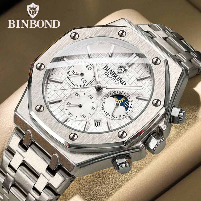 BINBOND Quality Men Watch Luxu - Luxury Watch Ap のレビューと価格