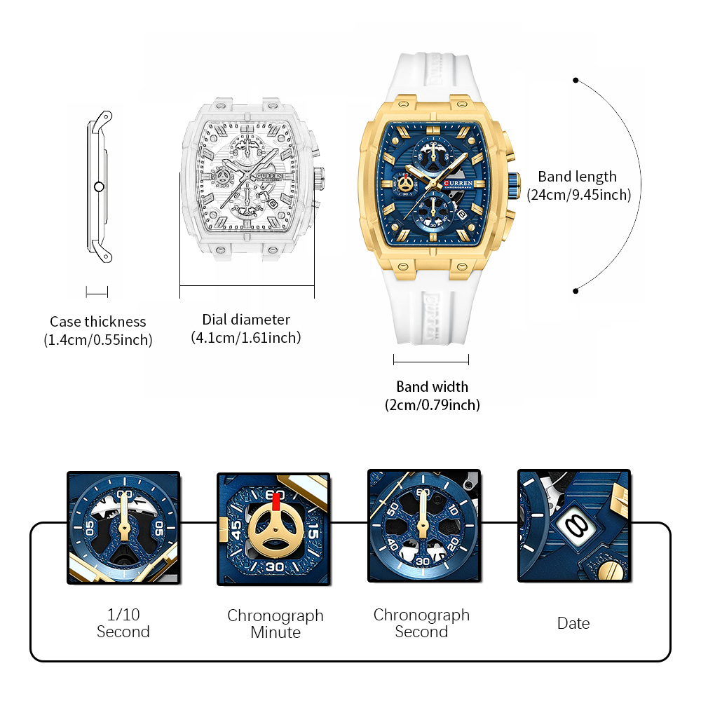 CURREN Luxury Vintage Watch fo - Luxury Watch Vintage のレビューと価格