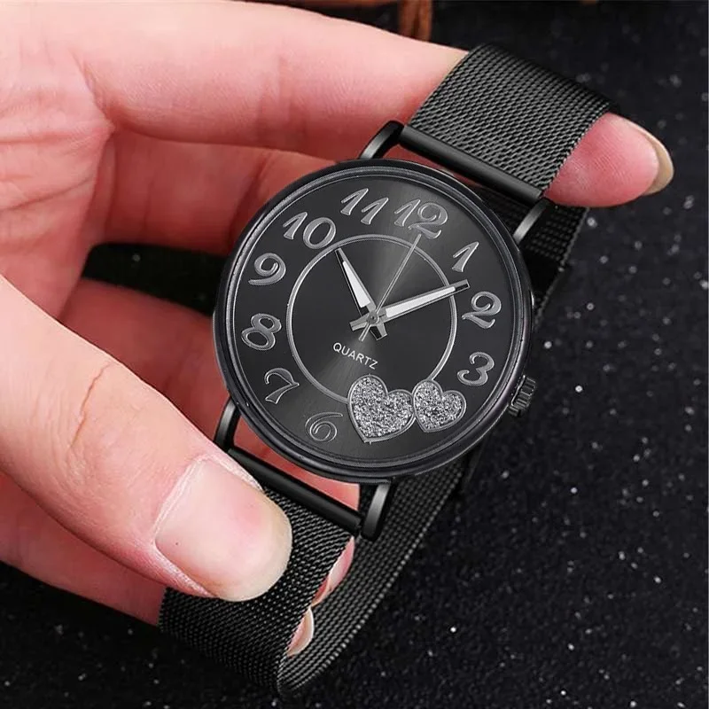 Elegant Rose Gold Heart Dial W - Luxury Watch Level のレビューと価格