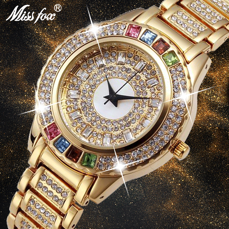 MISSFOX Ladies Gold Party Watc - Luxury Watch In China のレビューと価格