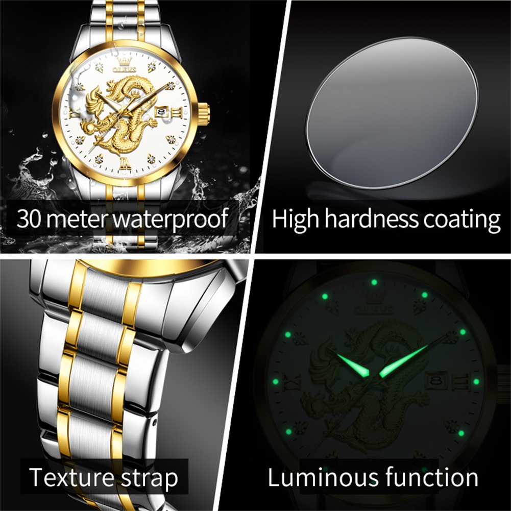 OLEVS Fashion China Loong Drag - Luxury Watch In China のレビューと価格