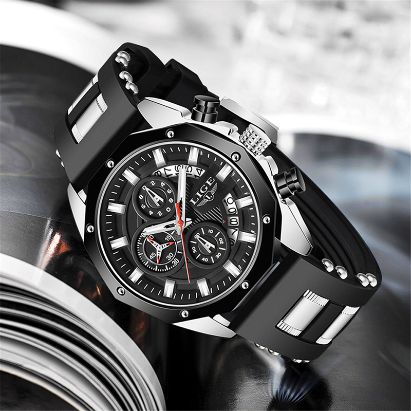 LIGE Fashion Outdoor Quartz Ma - Luxury Watch Men のレビューと価格