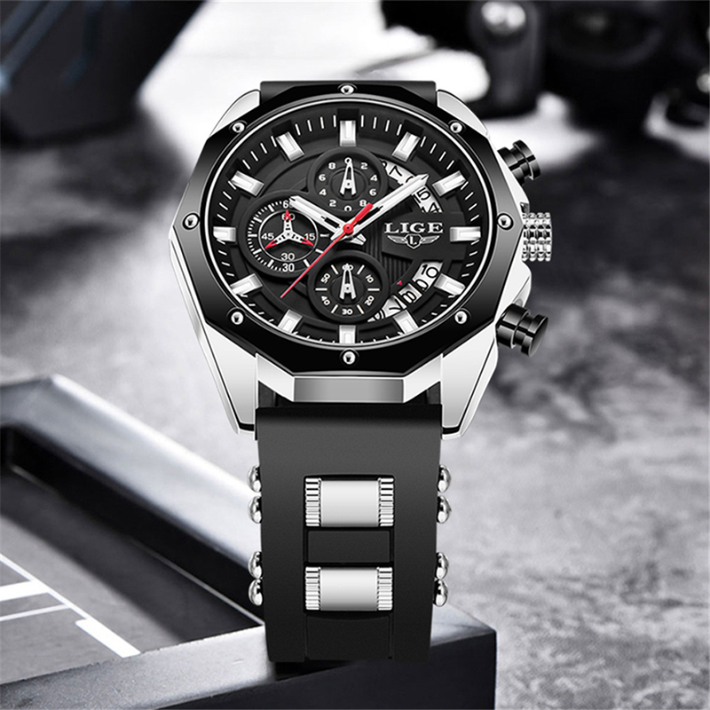 LIGE Fashion Outdoor Quartz Ma - Luxury Watch Men のレビューと価格