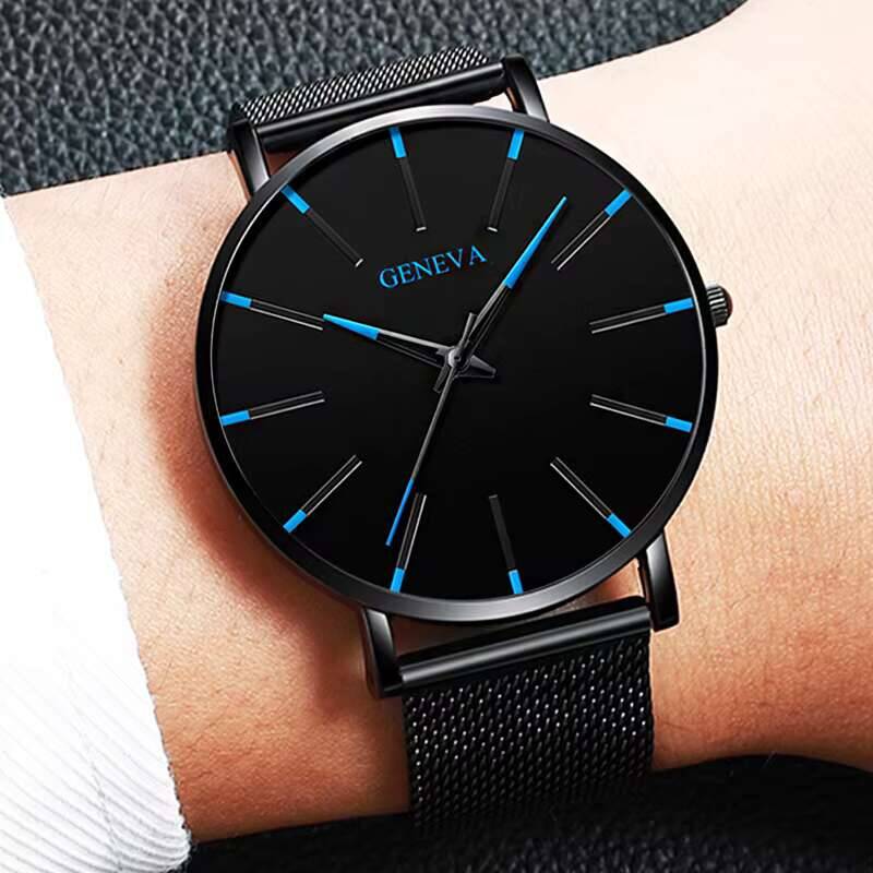 5PCS/Set Luxury Men Business W - Luxury Watch All Black のレビューと価格