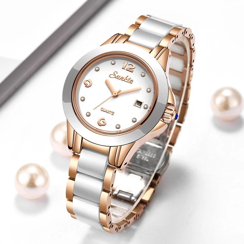 Sunkta Fashion Casual Quartz W - Luxury Watch Ladies のレビューと価格