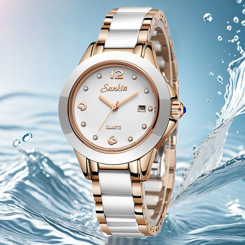 Sunkta Fashion Casual Quartz W - Luxury Watch Ladies のレビューと価格