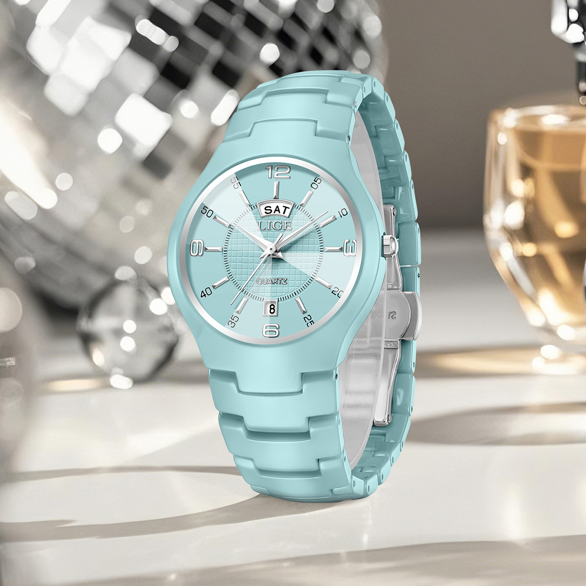 LIGE Luxury Elegant Quartz Wom - Luxury Watch Dial のレビューと価格