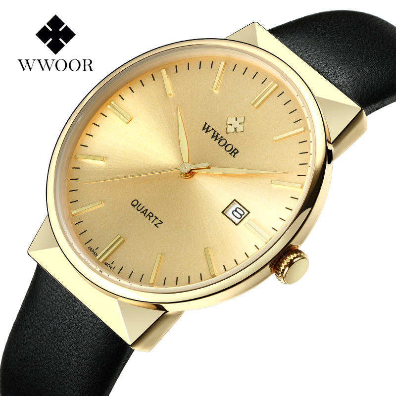 WWOOR Men's Watches Top Brand  - Luxury Watch All Black のレビューと価格