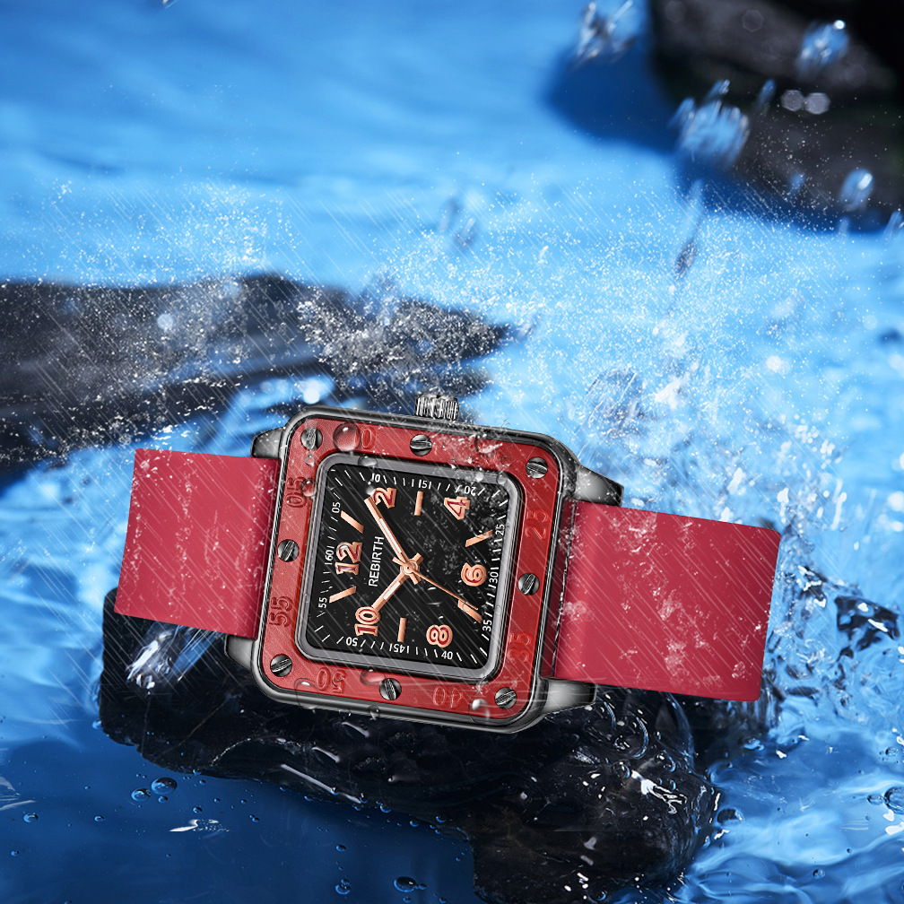 Square Silicone Band Women Wat - Luxury Watch Female のレビューと価格