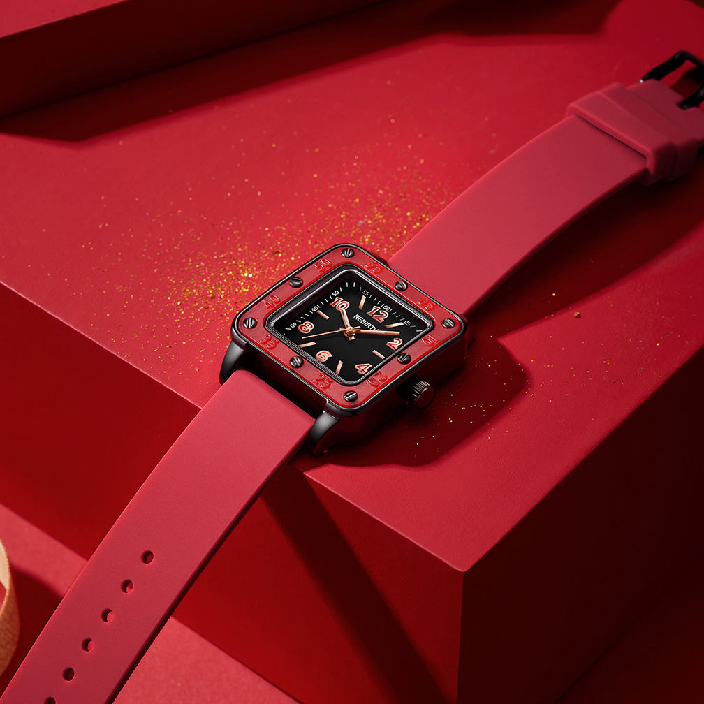 Square Silicone Band Women Wat - Luxury Watch Female のレビューと価格