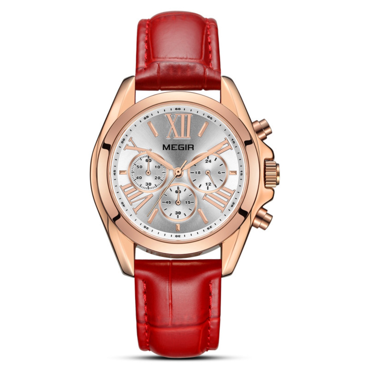 MEGIR New Luxury Leather Watch - Luxury Watch Female のレビューと価格