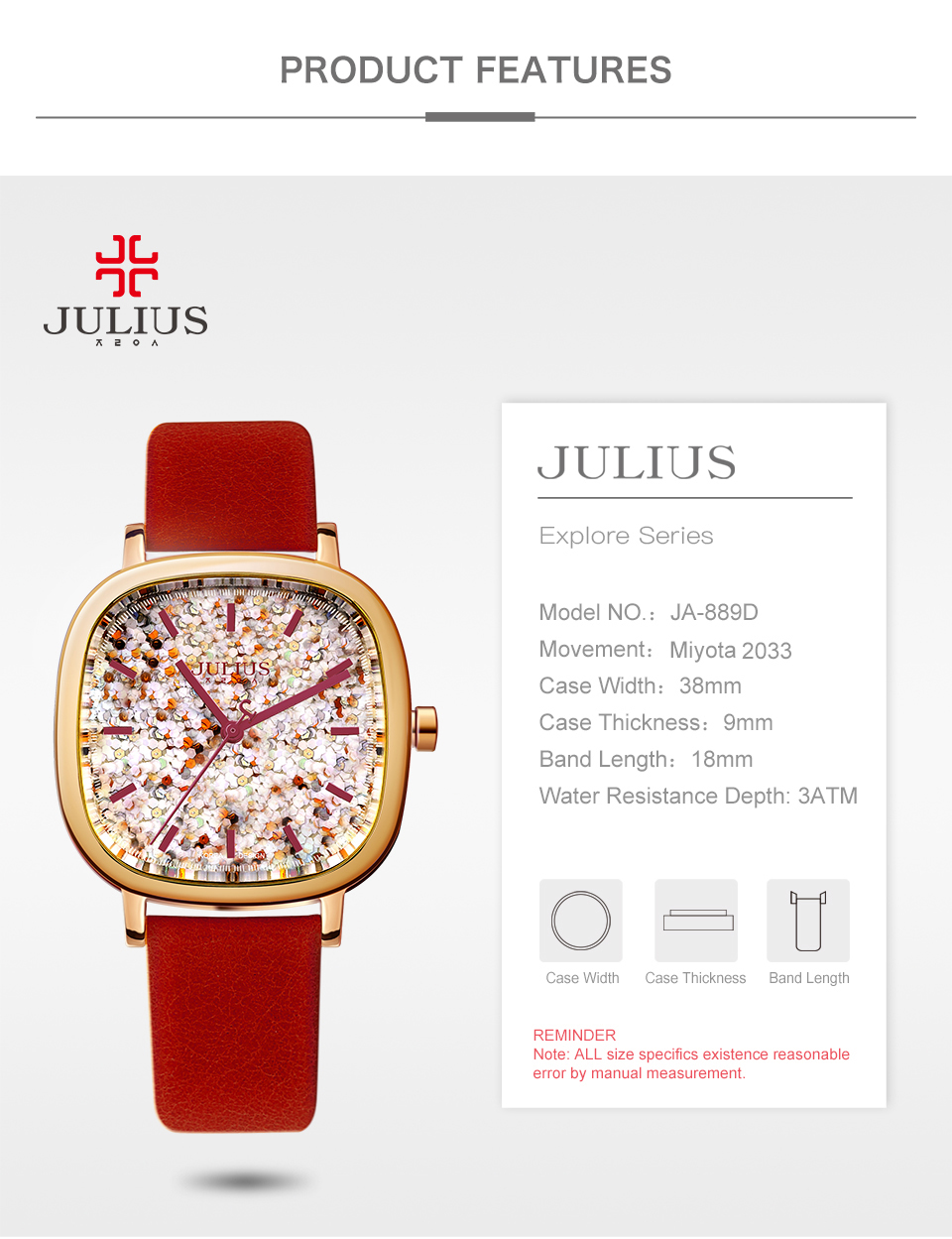 JULIUS Women Watch Luxury Bran - Luxury Watch And Jewelry Brand のレビューと価格
