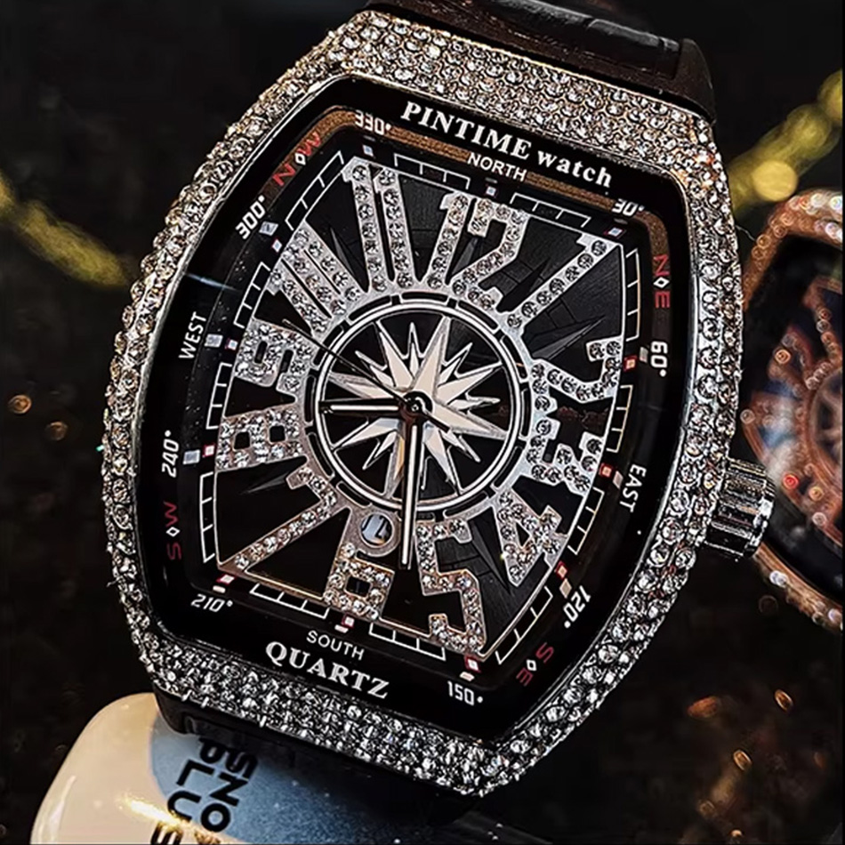 Premium Brand Luxury Diamond W - Luxury Watch All Black のレビューと価格