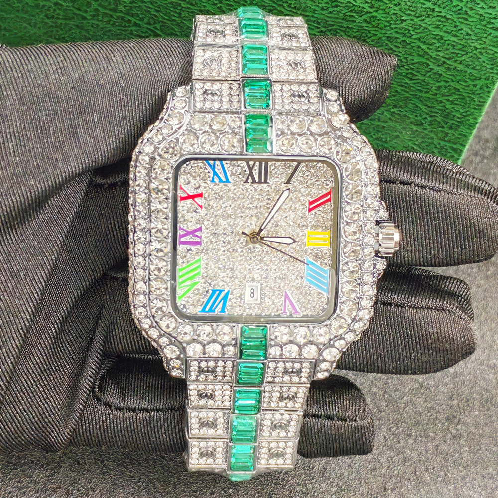 Black High Quality Hip Hop Ice - Luxury Watch All Black のレビューと価格