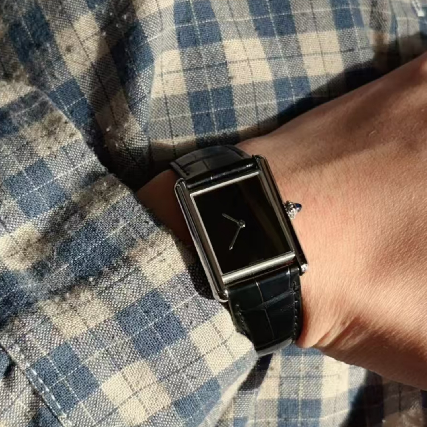 CILOA Black Square Tank Watch  - Luxury Watch All Black のレビューと価格