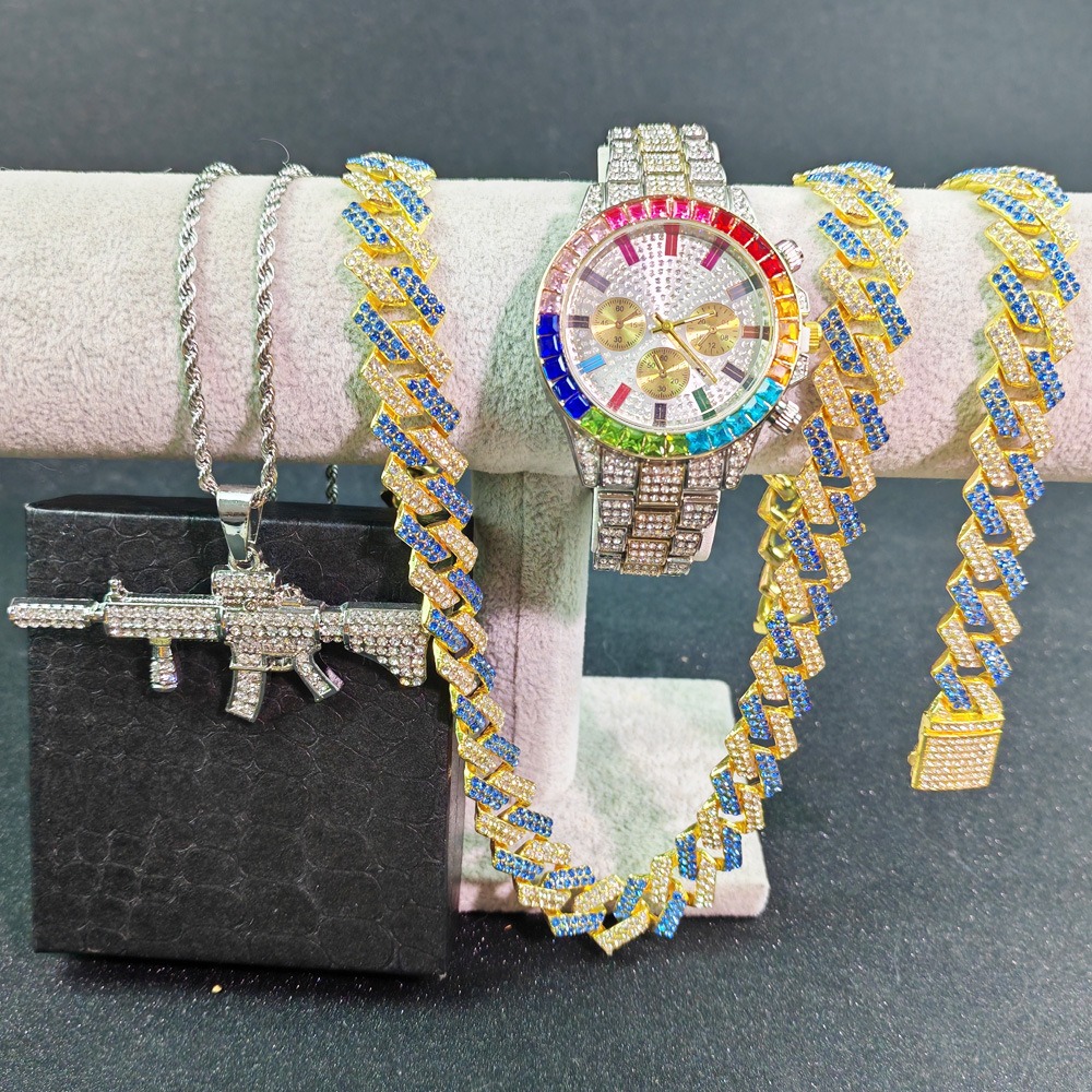 Hip Hop Watches Bracelet Neckl - Luxury Watch Miami のレビューと価格