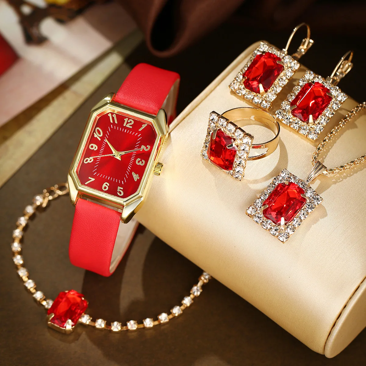 6/5/1PCS Luxury Fashion Square - Luxury Watch And Jewelry Brand のレビューと価格