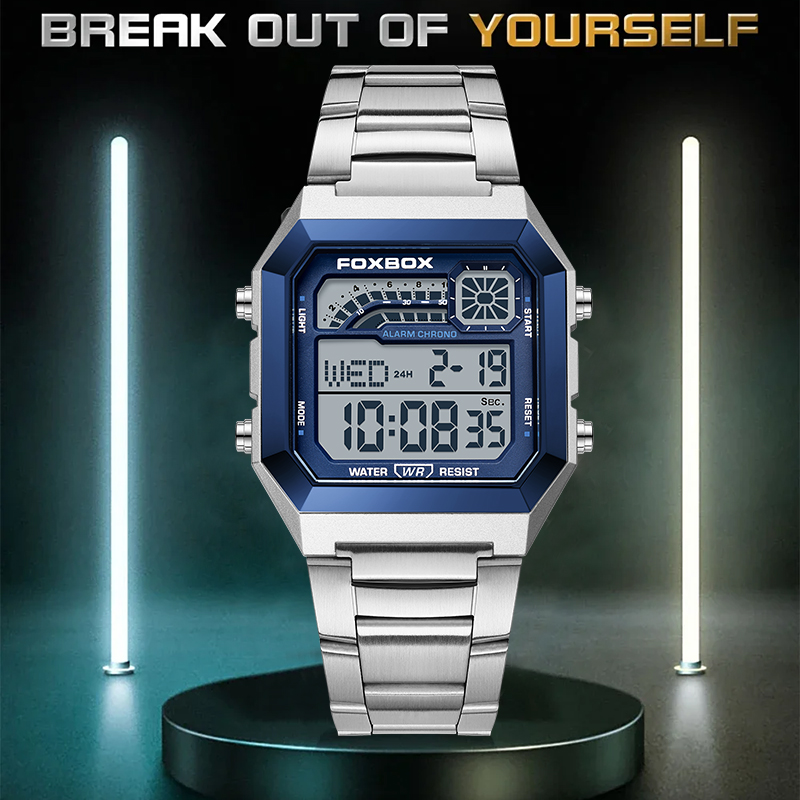 FOXBOX Fashion Luxury Digital  - Luxury Watch Men のレビューと価格