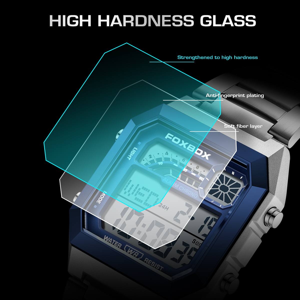 FOXBOX Fashion Luxury Digital  - Luxury Watch Men のレビューと価格