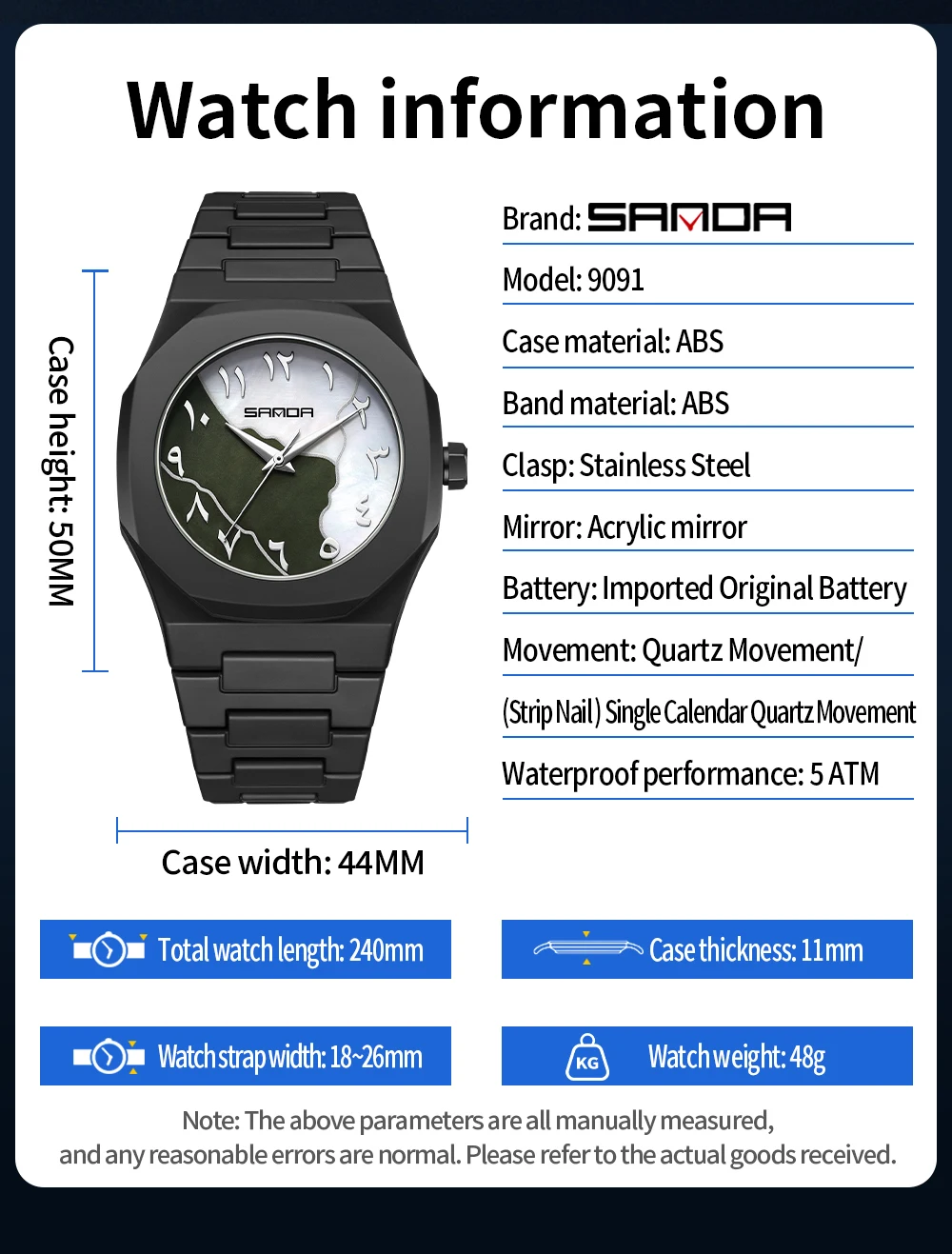 2025 SANDA Fashion Men's and W - Luxury Watch Ap のレビューと価格