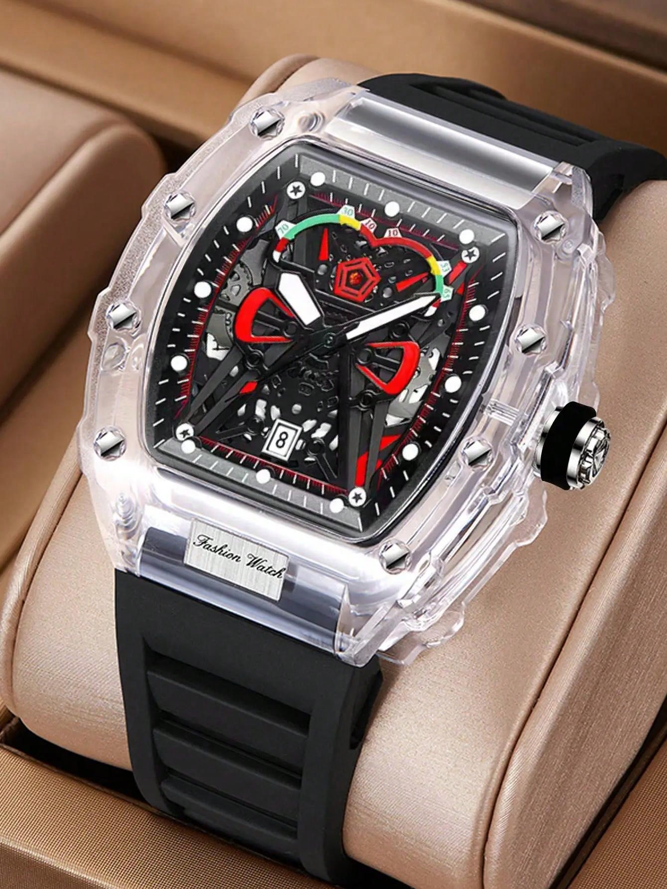 New Men Quartz Watch Transpare - Luxury Watch Ap のレビューと価格