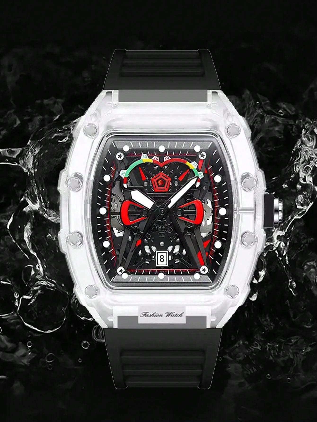 New Men Quartz Watch Transpare - Luxury Watch Ap のレビューと価格