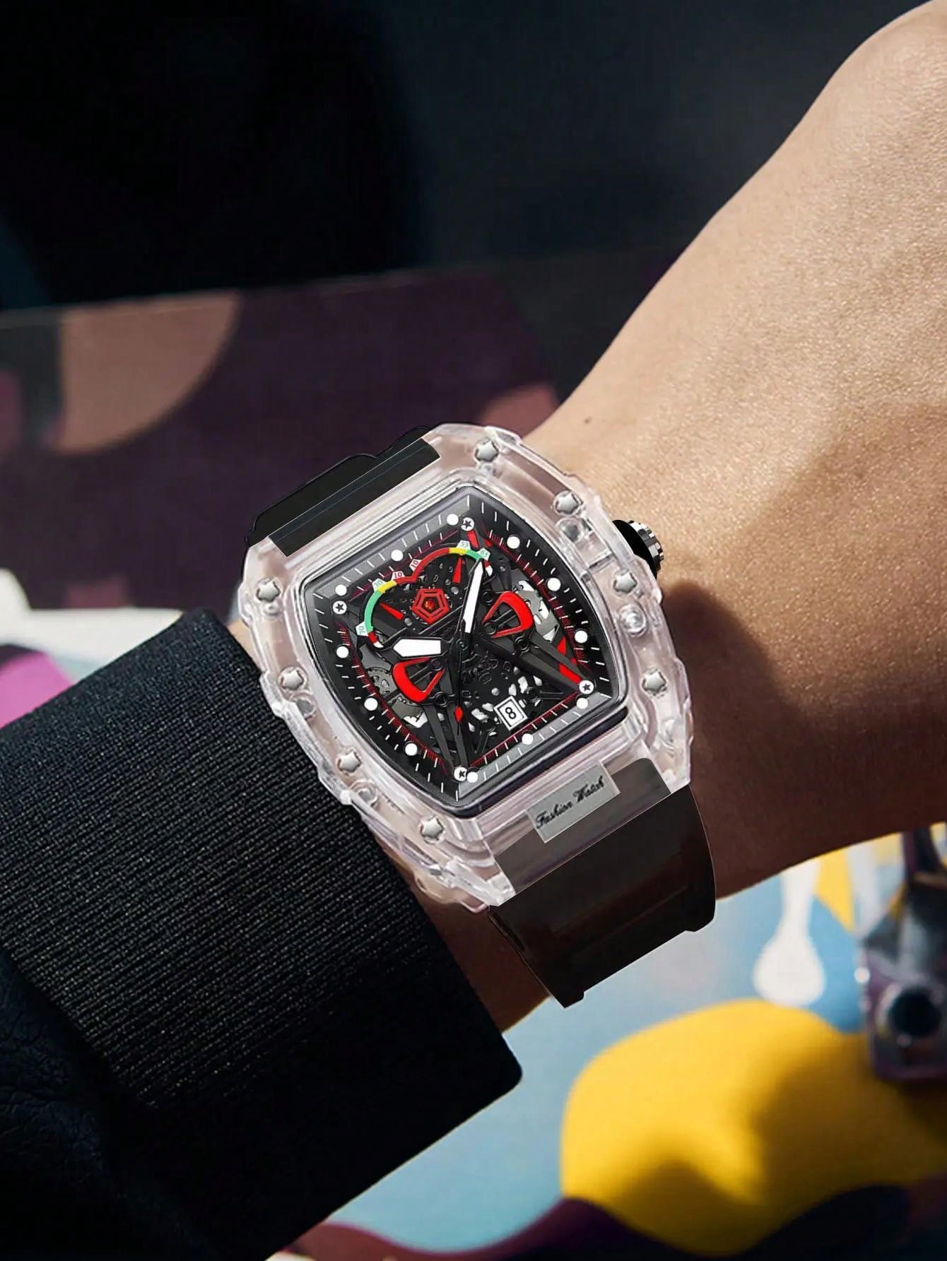 New Men Quartz Watch Transpare - Luxury Watch Ap のレビューと価格