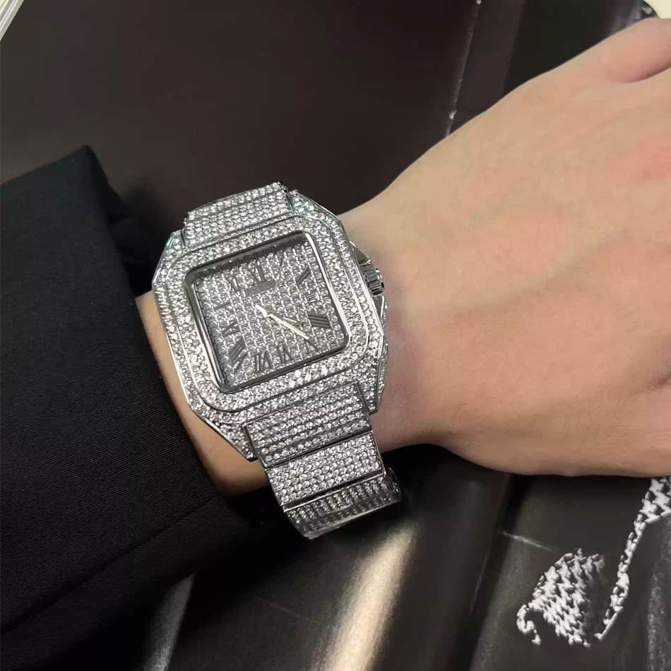 Gold or black Watch Ice Out Sq - Luxury Watch Ap のレビューと価格