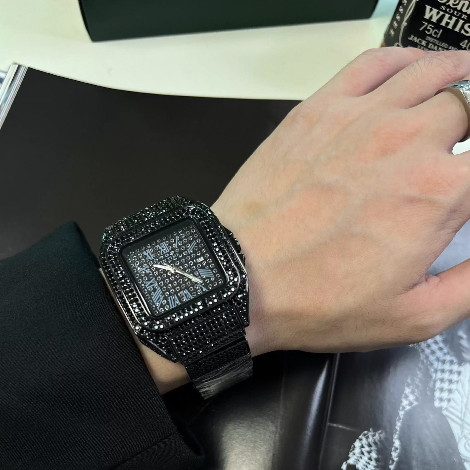 Gold or black Watch Ice Out Sq - Luxury Watch Ap のレビューと価格