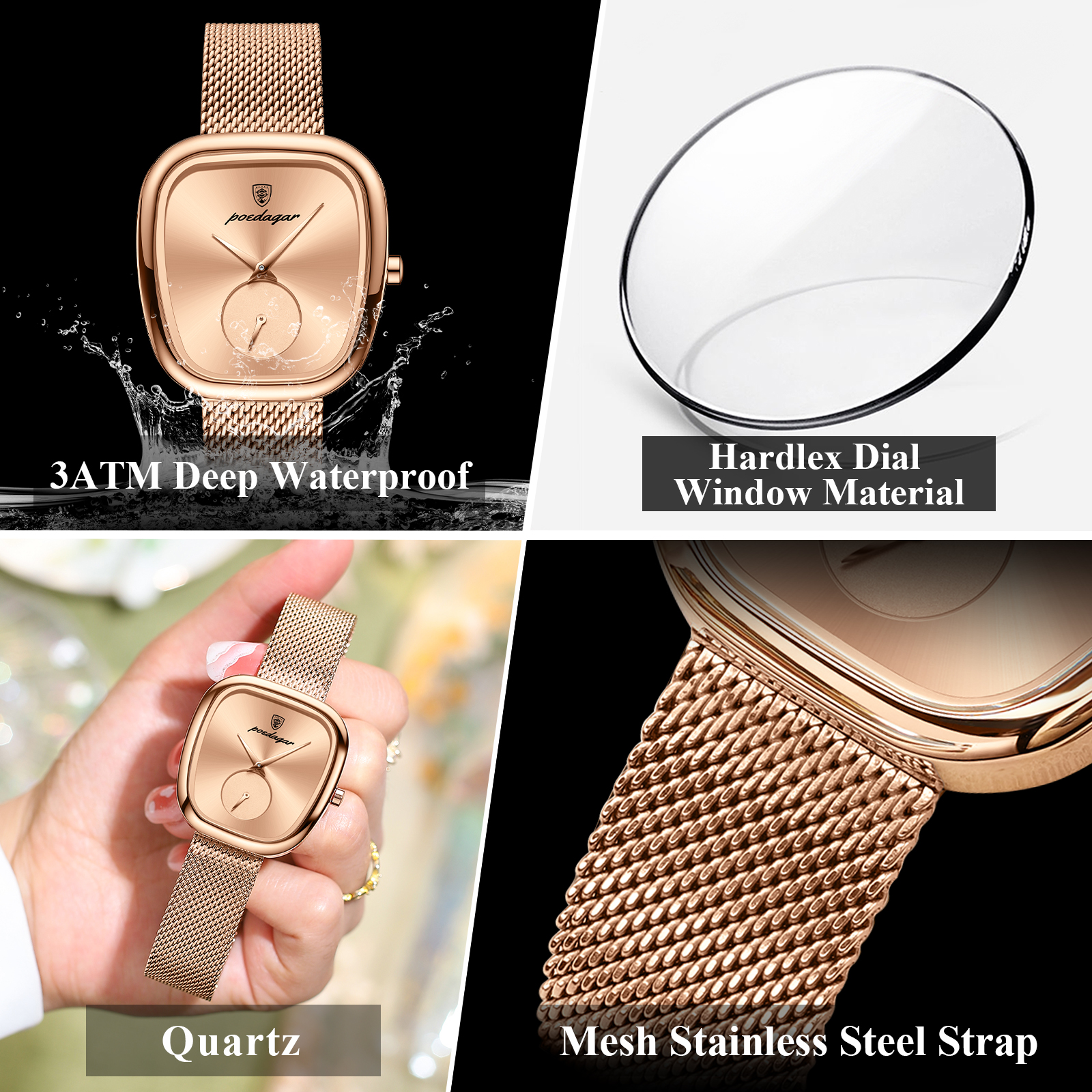 POEDAGAR Luxury Brand Woman Wa - Luxury Watch Female のレビューと価格