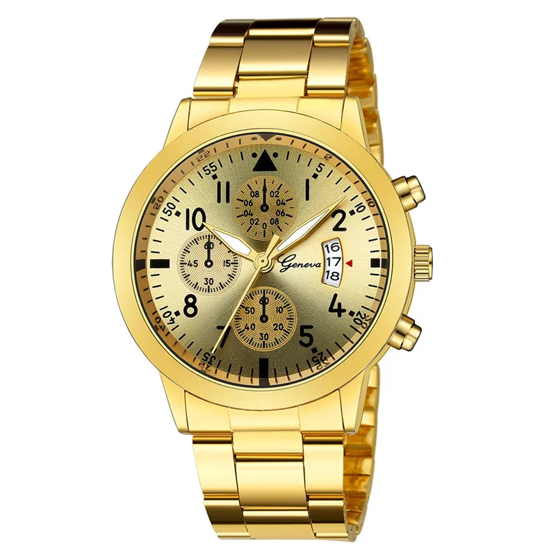 Geneva Watches Men Luxury Men  - Luxury Watch All Black のレビューと価格